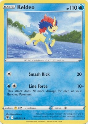 Keldeo - 045/189 - Rare Theme Deck Exclusive Pokemon Theme Deck Exclusives (Español)