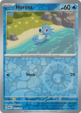 Horsea - 030/182 - Common Reverse Holo
Scarlet &amp; Violet: Paradox Rift Reverse Holo Singles(Español)