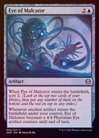 Eye of Malcator 050/271 - Foil Phyrexia All Will Be One Foil Singles