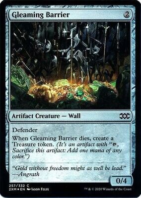Gleaming Barrier 257/332 - Foil
Double Masters Foil Singles