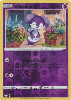 Indeedee - 086/195 - Common Reverse Holo Sword &amp; Shield: Silver Tempest Reverse Holo Singles