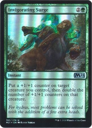 Invigorating Surge 190/274 - Foil
Magic 2021 (M21) Foil Singles