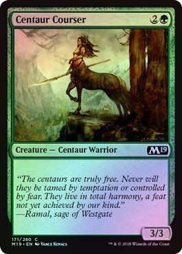 Centaur Courser 171/280 - Foil
Magic 2019 (M19) Foil Singles