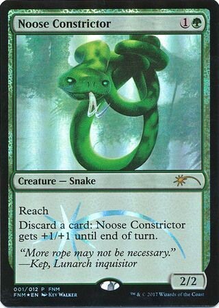 Noose Constrictor 001/012 - FNM Foil Promo Magic: The Gathering Promo Cards(Español)