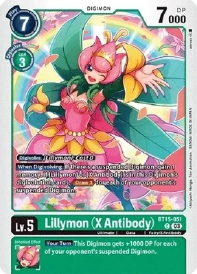 Lillymon (X Antibody) - Exceed Apocalypse (BT15)
Exceed Apocalypse
