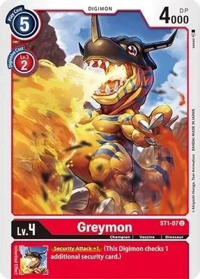 SH Greymon - Starter Deck 01: Gaia Red (ST-1)
Starter Deck 01: Gaia Red