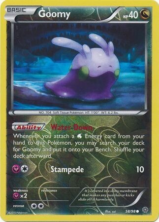 Goomy - 58/98 - Common Reverse Holo
XY: Ancient Origins Reverse Holo Singles