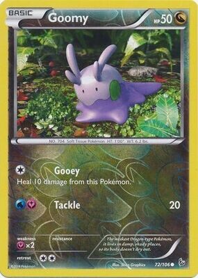 Goomy - 72/106 - Common Reverse Holo
XY: Flashfire Reverse Holo Singles