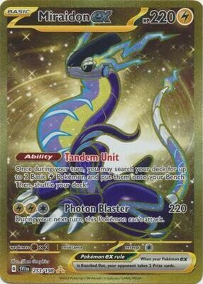 GA Miraidon ex - 253/198 - Gold Secret Rare
Scarlet &amp; Violet (Base Set) Singles