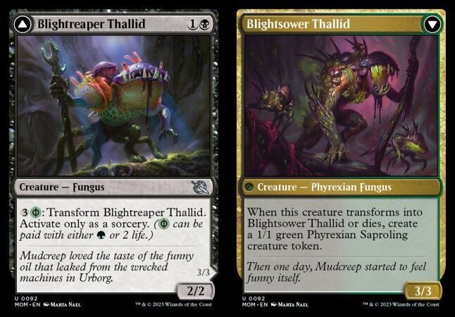 Blightreaper Thallid // Blightsower Thallid 0092 - March of the Machine Singles (Español)