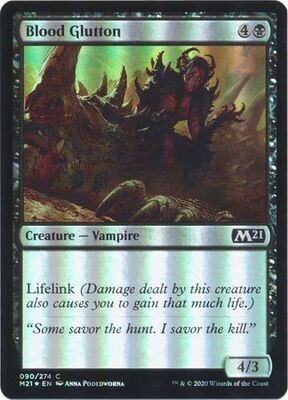 Blood Glutton 090/274 - Foil
Magic 2021 (M21) Foil Singles