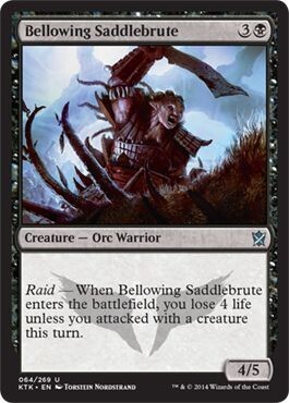 Bellowing Saddlebrute 064/269
Khans of Tarkir Singles