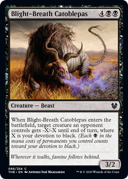 Blight-Breath Catoblepas 086/254 - Theros: Beyond Death Singles (Español)