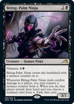 Biting-Palm Ninja 088/302
Kamigawa Neon Dynasty Singles