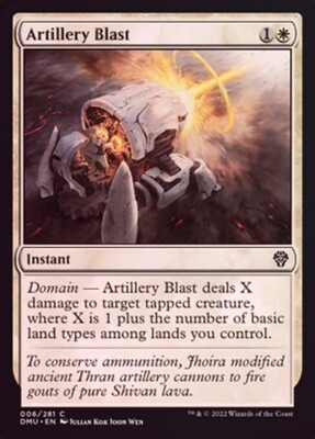 Artillery Blast 006/281 - Foil
Dominaria United Foil Singles