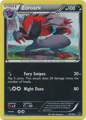 Zoroark - 67/98 - Holo Rare
Black &amp; White 2: Emerging Powers Singles