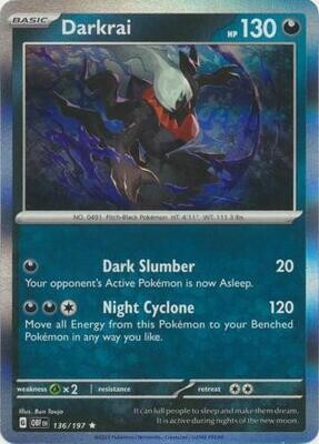 Darkrai - 136/197 - Holo Rare Obsidian Flames Singles