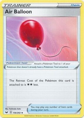 Air Balloon - 156/202 - Uncommon
Sword &amp; Shield (Base Set) Singles