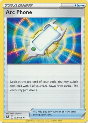 Arc Phone - 152/196 - Uncommon Sword &amp; Shield: Lost Origin Singles