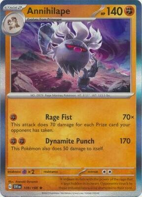 Annihilape - 109/198 - Holo Rare Scarlet &amp; Violet (Base Set) Singles