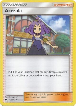 SH Acerola - 112/147 - Uncommon
Sun &amp; Moon: Burning Shadows Singles