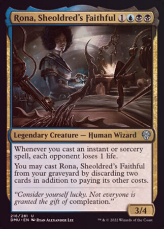 Rona, Sheoldred&#39;s Faithful 216/281 - Foil
Dominaria United Foil Singles