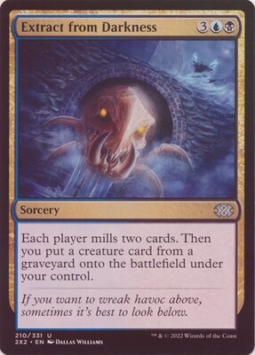 Extract from Darkness 210/331 - Foil Double Masters 2022 Foil Singles