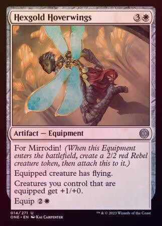 Hexgold Hoverwings 014/271 - Foil Phyrexia All Will Be One Foil Singles