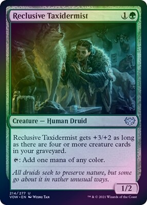 Reclusive Taxidermist 214/277 - Foil Innistrad: Crimson Vow Foil Singles (Español)