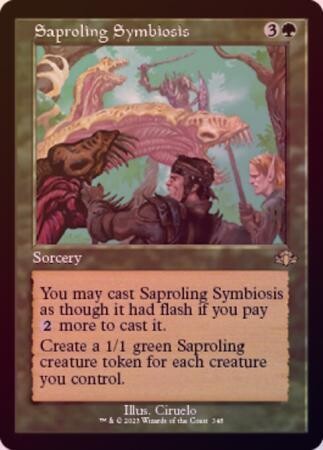 Saproling Symbiosis 348 - Retro Frame Foil
Dominaria Remastered Collector Booster Foil Singles
