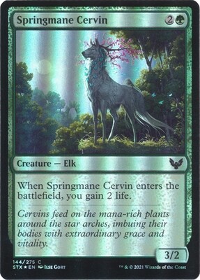 Springmane Cervin 144/275 - Foil
Strixhaven: School of Mages Foil Singles