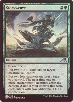 Storyweave 209/302 - Foil
Kamigawa Neon Dynasty Foil Singles