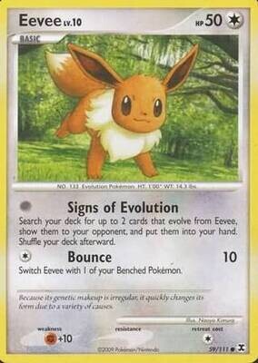 Eevee - 59/111 - Common
Platinum: Rising Rivals Singles