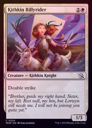 Kithkin Billyrider 0024 - Foil March of the Machine Foil Singles