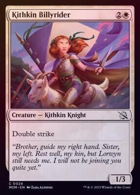 Kithkin Billyrider 0024 - Foil March of the Machine Foil Singles