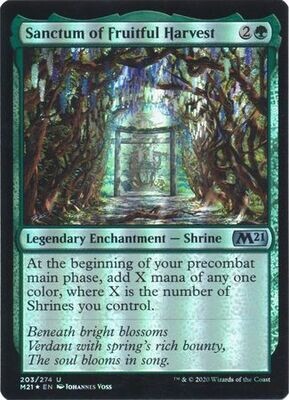 Sanctum of Fruitful Harvest 203/274 - Foil
Magic 2021 (M21) Foil Singles