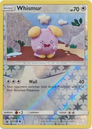 Whismur - 117/168 - Common Reverse Holo
Sun &amp; Moon: Celestial Storm Reverse Holo Singles