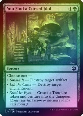 You Find a Cursed Idol 213/281 - Foil
Adventures in the Forgotten Realms Foil Singles