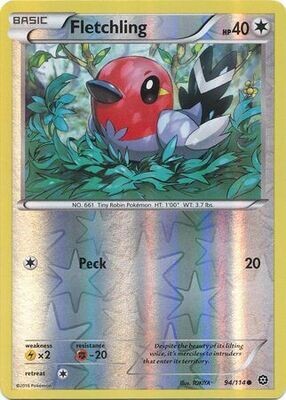 Fletchling - 94/114 - Common Reverse Holo
XY: Steam Siege Reverse Holo Singles