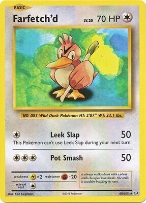 Farfetch&#39;d - 68/108 - Rare XY: Evolutions Singles