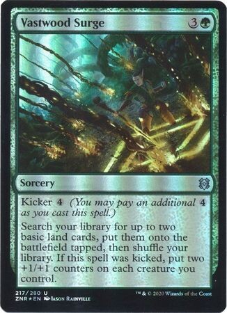 Vastwood Surge 217/280 - Foil Zendikar Rising Foil Singles