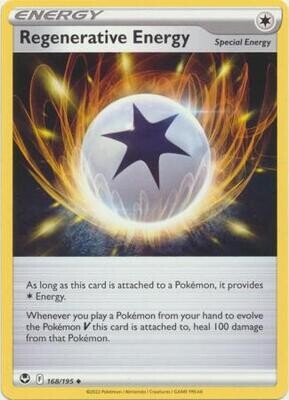 Regenerative Energy - 168/195 - Uncommon Sword &amp; Shield: Silver Tempest Singles