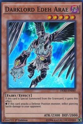 Darklord Edeh Arae - DESO-EN040 - Super Rare 1st Edition Destiny Soldiers 1st Edition Singles
