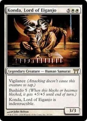 Konda, Lord of Eiganjo
Champions of Kamigawa Singles(Español)