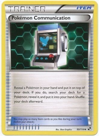 Pokemon Communication - 99/114 - Uncommon Black &amp; White 1: (Base Set) Singles