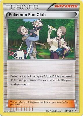 Pokemon Fan Club - 94/106 - Uncommon XY: Flashfire Singles