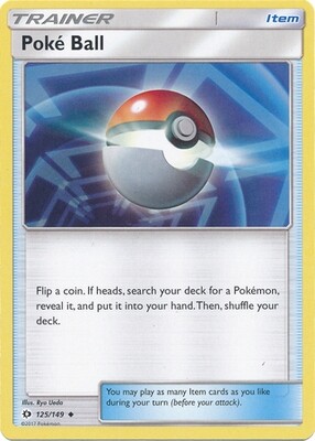 Poke Ball - 125/149 - Uncommon
Sun &amp; Moon (Base Set) Singles