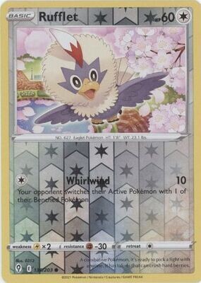 Rufflet - 136/203 - Common Reverse Holo
Sword &amp; Shield: Evolving Skies Reverse Holo Singles
