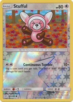 Stufful - 181/236 - Common Reverse Holo
Sun &amp; Moon: Cosmic Eclipse Reverse Holo Singles