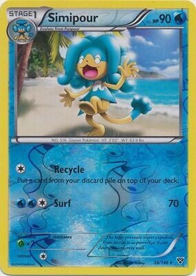 Simipour - 38/146 - Rare Reverse Holo
XY (Base Set) Reverse Holo Singles